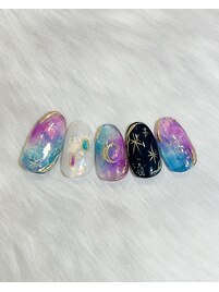 エスニックな月と星デザイン