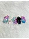 エスニックな月と星デザイン