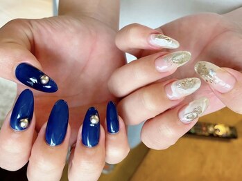 ニカ(nica.)/お洒落なアシンメトリーネイル