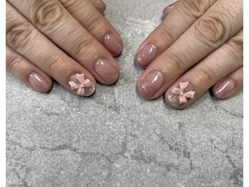 ネイルサロンファストネイルプラス 新宿店(FAST NAIL PLUS)/2025夏ネイル【リボンネイル】