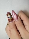 わんちゃん3Dネイル