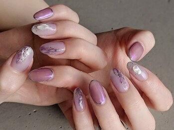 ニュアーズネイル(nuas nail)/パープルピンクネイル