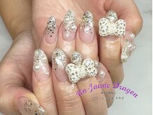 アン ジョーヌドラゴ/【自爪ネイル】リボンネイル