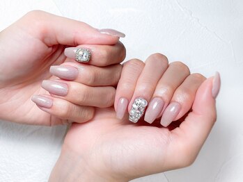 カシェット(Cachette)/ピンクベージュ×ワンカラー