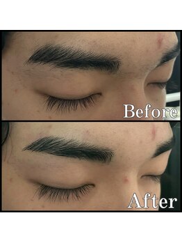 眉毛男子 新宿店/眉毛【 before / after 】