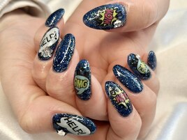 ワンカラーラメビジューシール