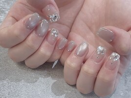 キラキラマグネットネイル