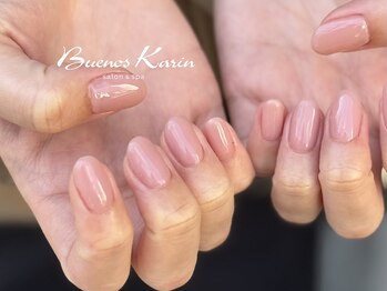 ブエノスカリン(Buenos Karin)の写真/【肌なじみ抜群×爪に優しいパラジェル★肌なじみ抜群でオフィスにもぴったりのナチュラルネイル