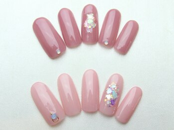 ユースタイル 新宿店(U-style)/ピンクシェルネイル