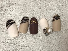 ブラン(Blanc)/バレンタインチョコレートネイル