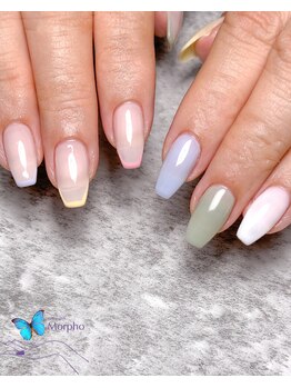 モルフォ 千駄ヶ谷(Morpho)/アシンメトリーネイル