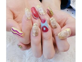 持ち込みネイル手書きアート10本