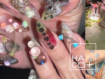 ハコプラスネイルズ 表参道 渋谷(Haco+ Nails)/Kurumi | デザインアート+
