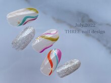 スリー(THREE)/July.2022/nail design