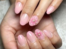 レディグリッター(Lady glitter)/ピンクぷっくりフラワー