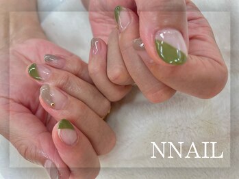 エヌ ネイル(N NAIL)/ななめフレンチ