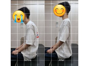 ナオル整体 西川口院(NAORU整体)/お客様のbefore/after　座位