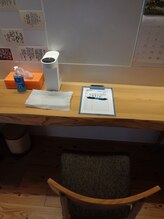 なごみ整体院/店内カウンター