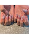 ニュアンスフラワーネイル