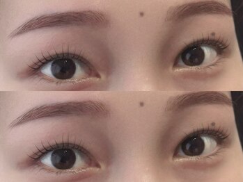 レイグロー バイ ヘッドライト ひたちなか店(RAYGLOW by HEADLIGHT)の写真/同時施術可能！【束感ラッシュリフト×韓国風垢抜け眉WAX】韓国風平行眉で今っぽい垢抜けFaceへ★