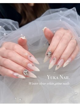 ユカネイル(Yuka Nail)/WHITE 女王様ネイル