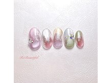 リ ビューティフル(Re Beautiful)の雰囲気（シンプル/オフィス/大人上品ネイル/春夏/マグネット/美フォルム）