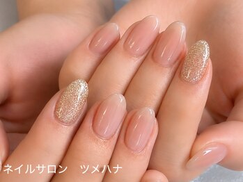 ツメハナの写真/大人気のスキンカラー含め選べるカラーは1000色以上♪
【オフィスネイル・日常】にピッタリ◎