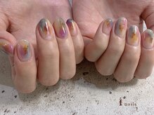 アイネイルズ 渋谷店(I nails)/シースルーマーブル￥9980[渋谷]