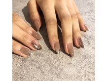 アンダーバーホワイト 大阪上本町店(_WHITE)/シンプルニュアンスネイル