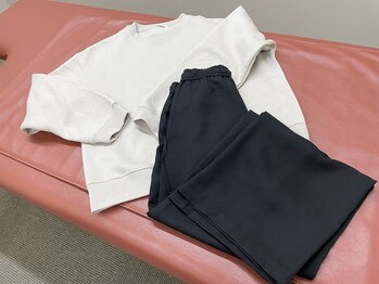 青空はりきゅう院/お着替えのご用意ござます。