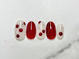 さくらんぼネイル フラッシュ
