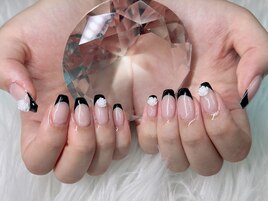 フレンチネイル（バラ）