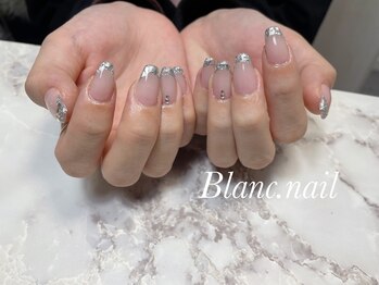 ブランネイル(BLANC.nail)/ガラスフレンチ