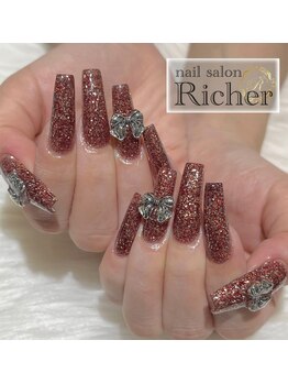 エスフィーネイルサロン リシェル(Esfy nailsalon Richer)/RED×Ribbon