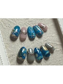 手描きアートが得意なサロン