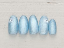 ネイルミックス 自由が丘店(Nail Mix)/マグネット×ホロお花 4990円