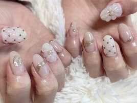 ぷっくりフラワーアート