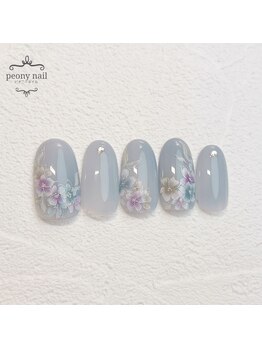 ピオニーネイル(peony nail)/アンティークフラワー