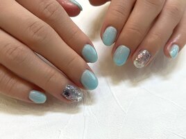 ハートホロ×ブルー