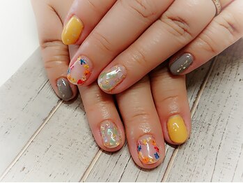 ウォーターワールド 大和店(WATER WORLD)/押し花ネイル