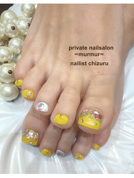 プライベート ネイルサロン マーマ(murmur)/イエローネイル