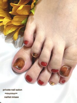 プライベート ネイルサロン マーマ(murmur)/べっこうネイル