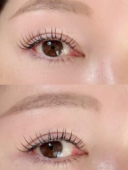 コーラル(coral)の写真/【マツエク】伸びた様な自然で美しい目元を演出☆高技術×丁寧な施術で,モチが良く美しいまつげが持続◎
