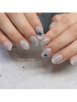 ブルーチークネイル
