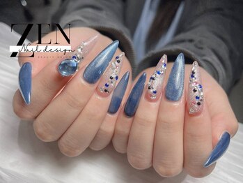 ゼン ネイル デザイン 池袋(ZEN NAIL DESIGN)/長さだしやり放題×つけ放題