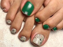 オーラリー ネイル アート メゾン(ORRERY nail art maison)/フット / アシメカラー