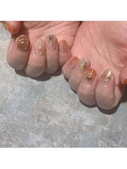 アティックネイルアトリエ(attic nail atelier)/ぷっくり花ネイル★