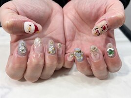 クリスマスネイル
