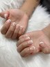 ご新規様【初回オフ無料】ベースカラー無しフレンチorカラグラ¥6600→¥5500