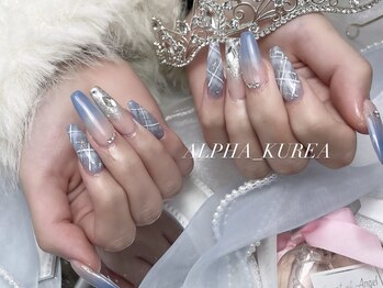 ベルグローアルファネイル(BELLE GROW ALPHA NAIL)/水色ネイル